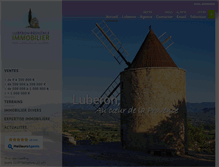 Tablet Screenshot of luberon-provence-immobilier.com